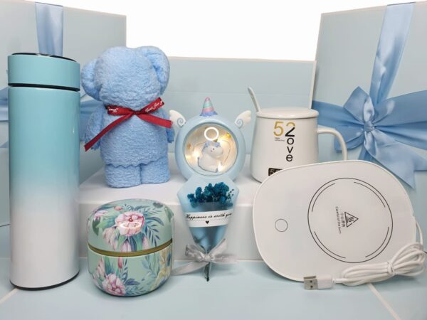 Bow Gift Set Smart and Luxurious (Blue) - Image 2