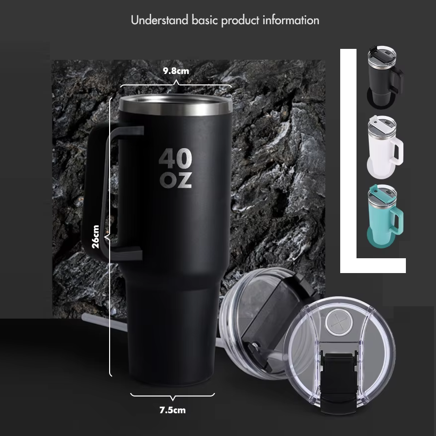 Flask Mugs 40Oz Tumbler features