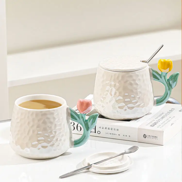 Creative Ceramic Hand Painted Pearly Lustre Gift Mug
