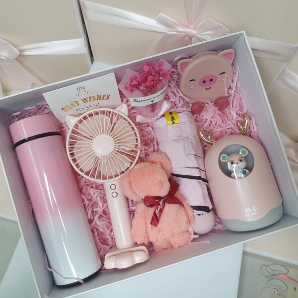 Bow Gift Set Smart and Luxurious Blue Pink