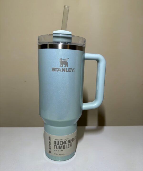 Stanley Glitter light blue tumbler