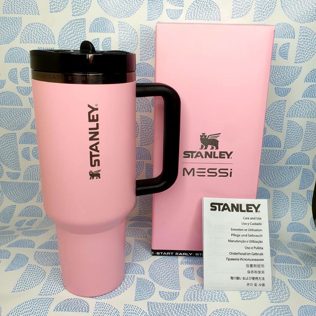 The Messi Pink-Stanley LeakProof-FlipStraw Tumbler