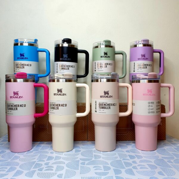 stanley tumblers with handle and straw
