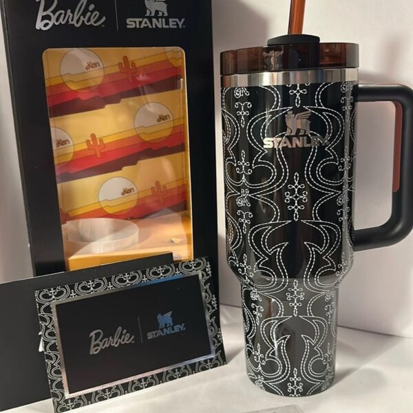 Barbie Stanley Tumbler 80’s Western Ken 40oz 1180 ml