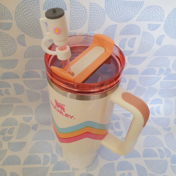 Watercolour zigzags tumbler stanley