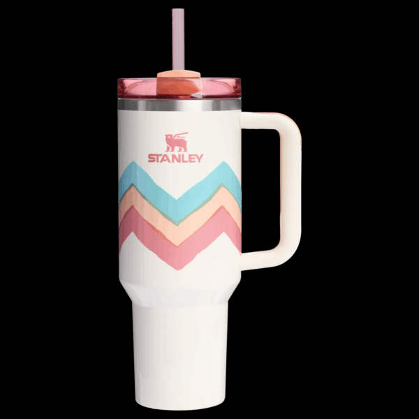 Watercolour zigzags tumbler