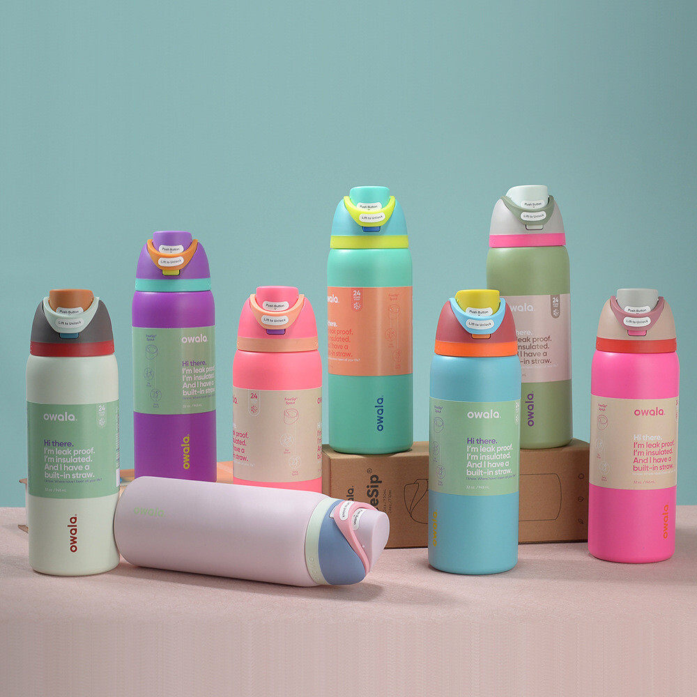 Owala freeSip leak proof tumbler bottle color options
