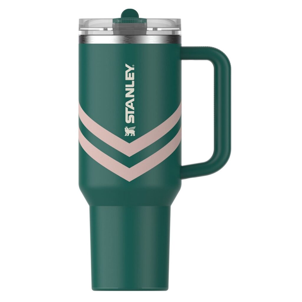 Stanley Quencher Protour Flip Straw Tumbler 40 oz, Emerald Chevron