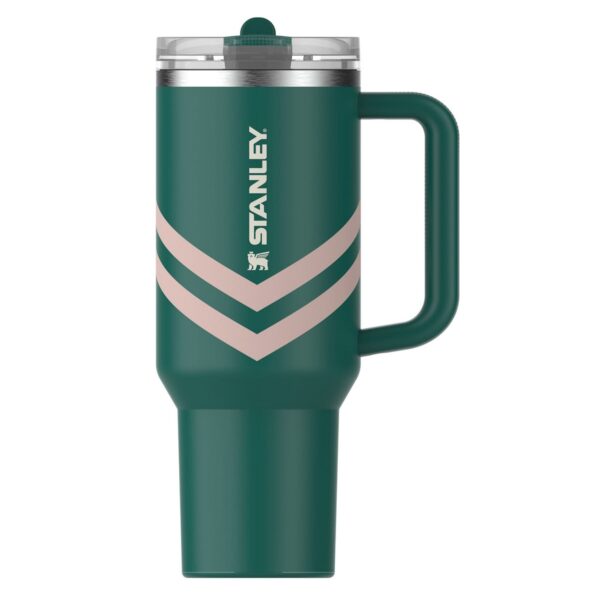 Stanley Quencher Protour Flip Straw Tumbler 40 oz, Emerald Chevron