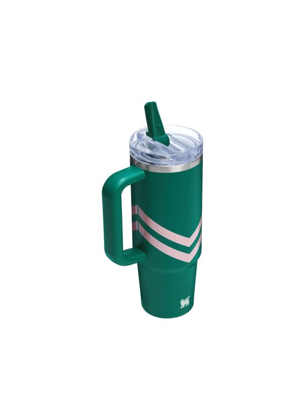 Stanley Quencher Protour Flip Straw Tumbler, Emerald Chevron 40oz 1.18 liter