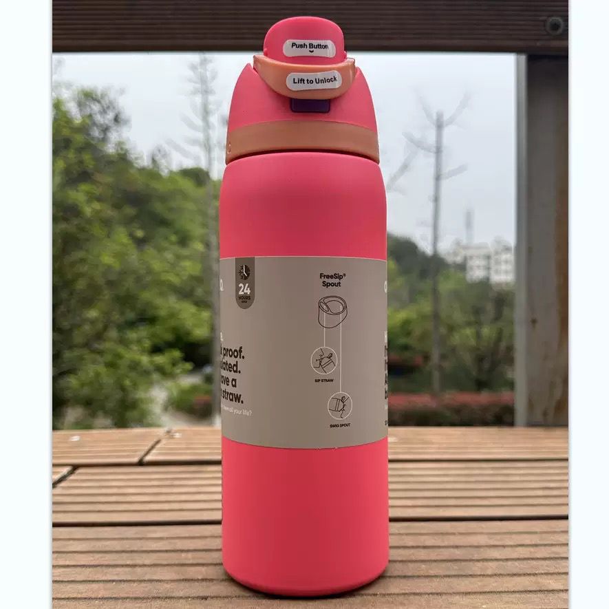 Owala FreeSip 32oz Insulated Stainless Steel Water Bottles with Straw - Image 7