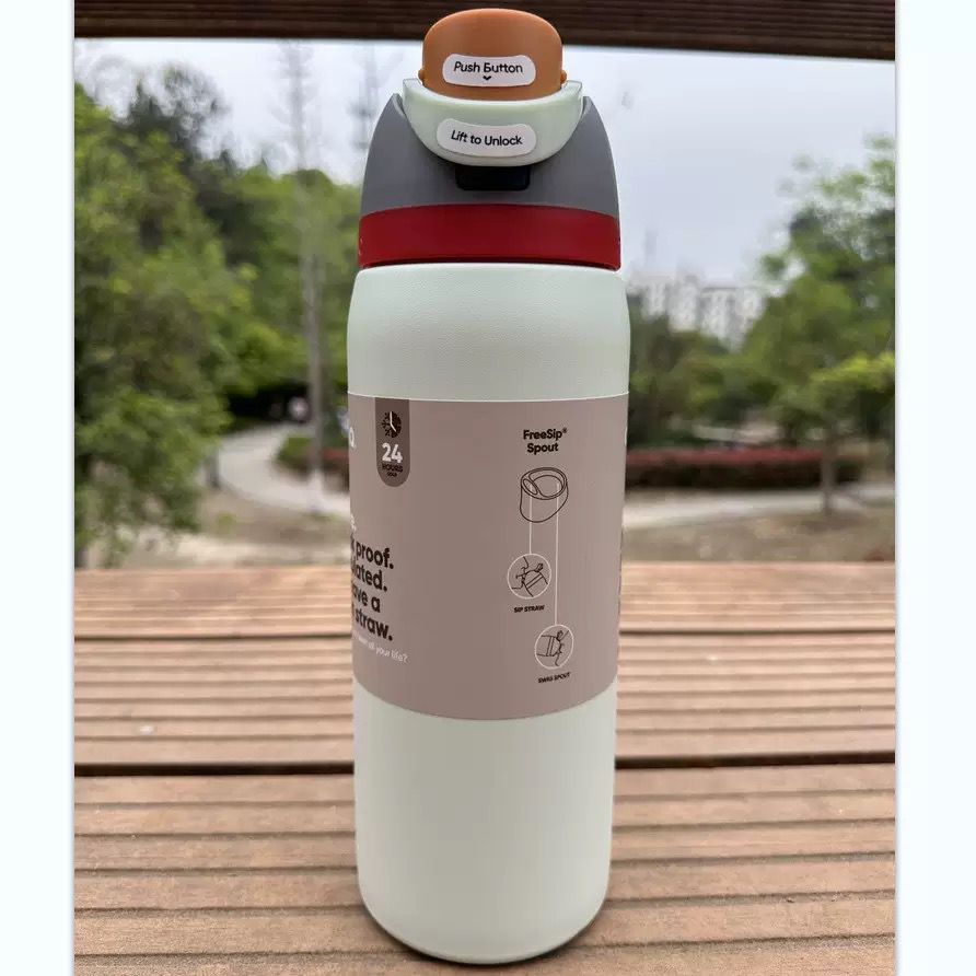 Owala FreeSip 32oz Insulated Stainless Steel Water Bottles with Straw - Image 6