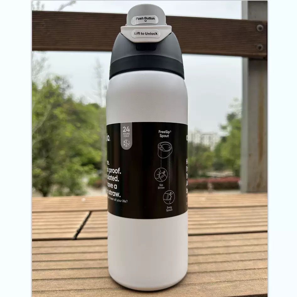 Owala FreeSip 32oz Insulated Stainless Steel Water Bottles with Straw - Image 5