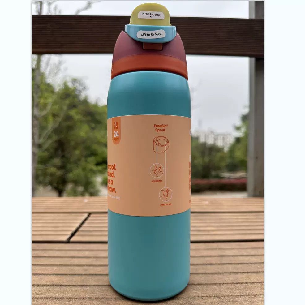 Owala FreeSip 32oz Insulated Stainless Steel Water Bottles with Straw - Image 2