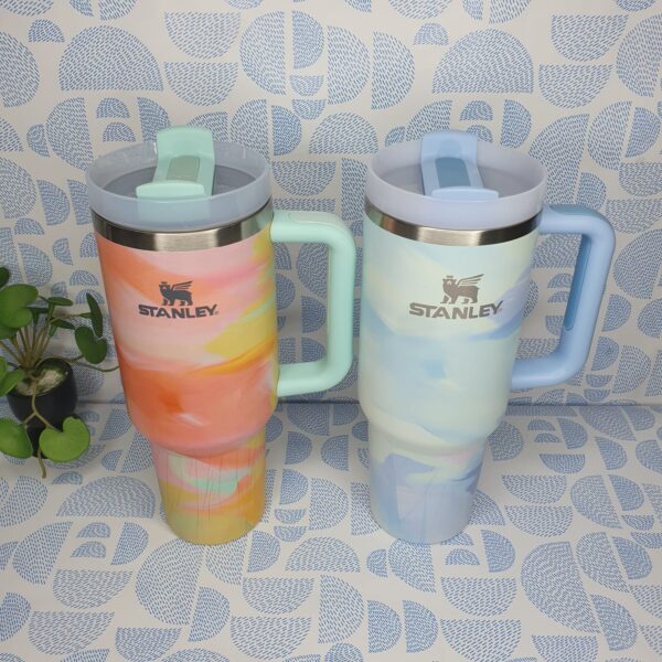 Premium Stanley FlowState Serene Brushstrokes 40oz Tumbler