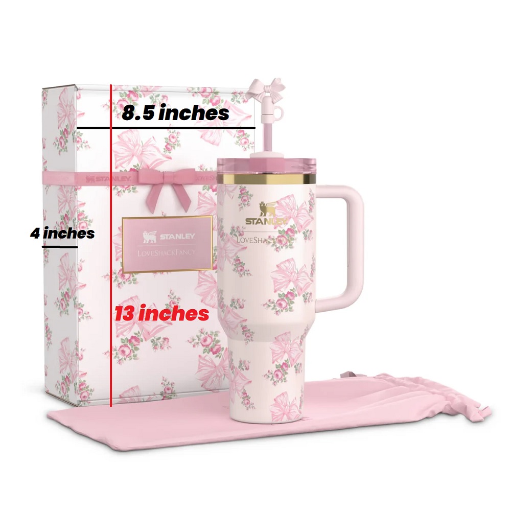 Stanley LoveShackFancy Pink Tumbler – 40oz - Image 5