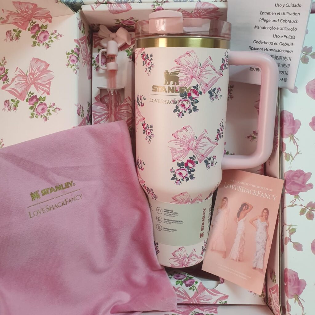 Stanley LoveShackFancy Pink Tumbler – 40oz