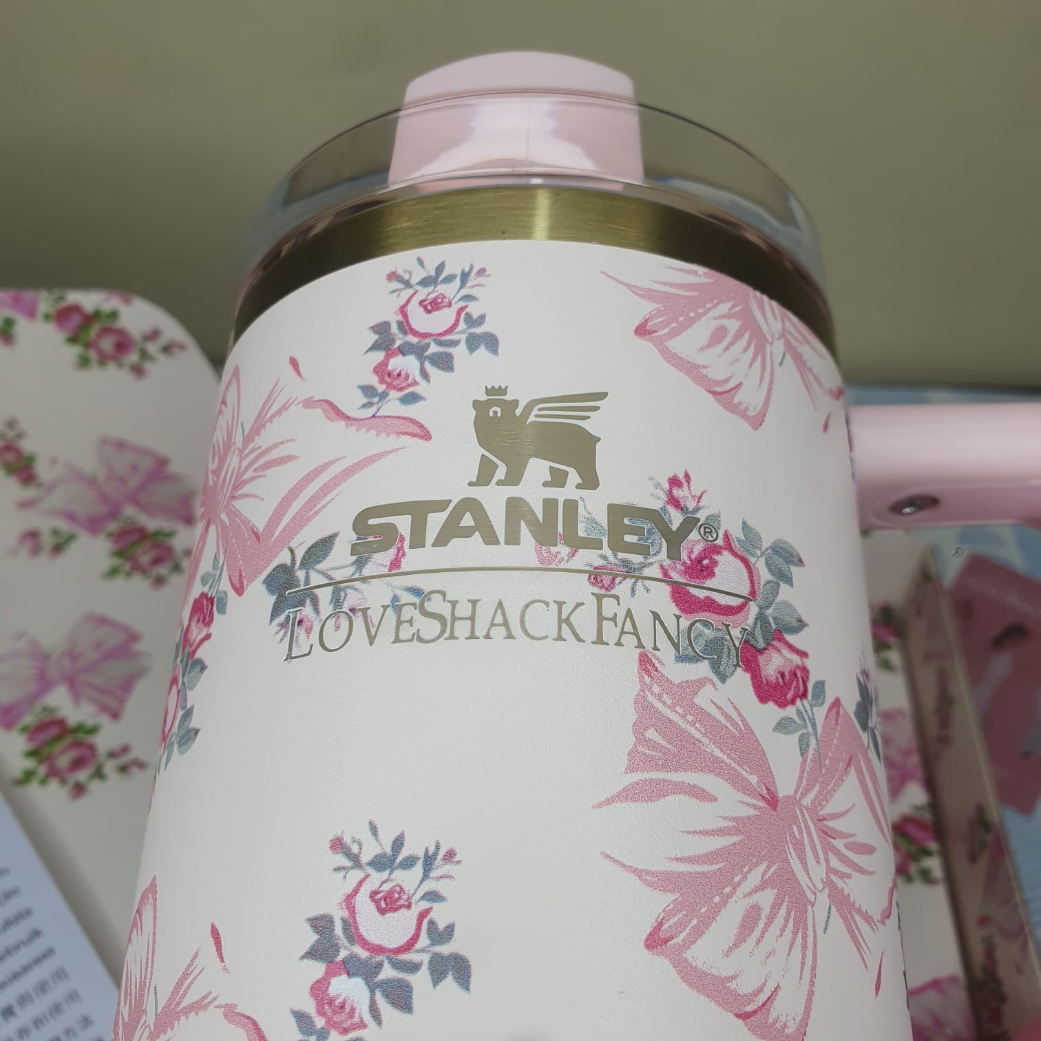 Stanley LoveShackFancy Pink Tumbler – 40oz - Image 6