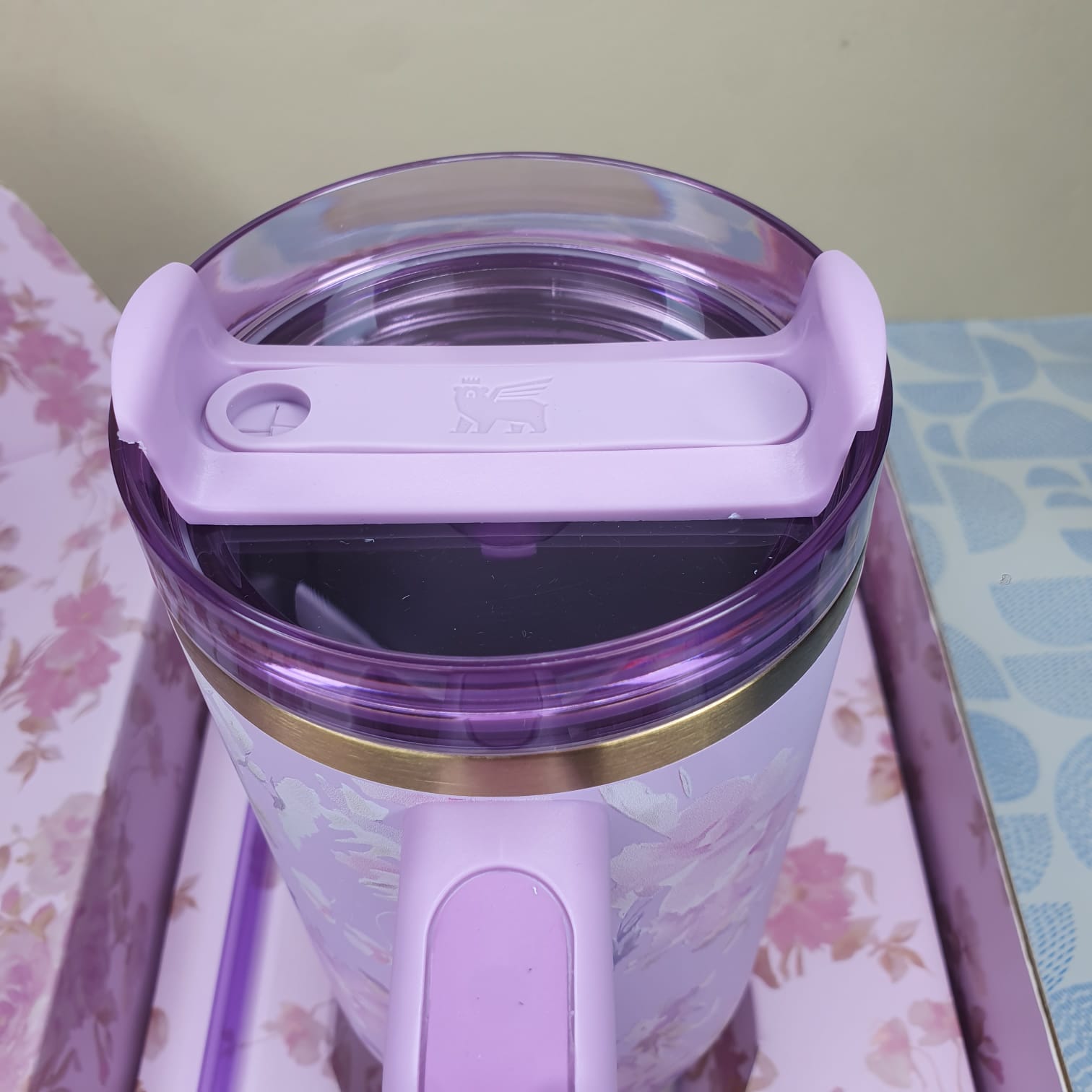 Stanley LoveShackFancy Purple Rose Tumbler – 40oz - Image 4
