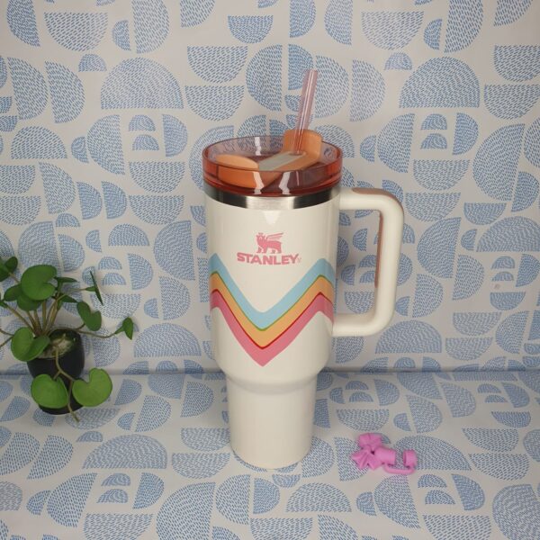 Stanley Playful Watercolour Zigzags Tumbler- 40oz - Image 7