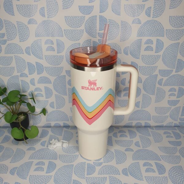 Stanley Playful Watercolour Zigzags Tumbler- 40oz - Image 3
