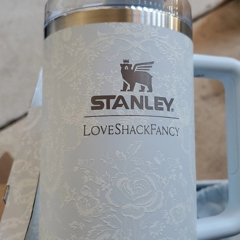 Stanley LoveShackFancy Toscana Toile Alpine Blue Tumbler – 40oz - Image 3
