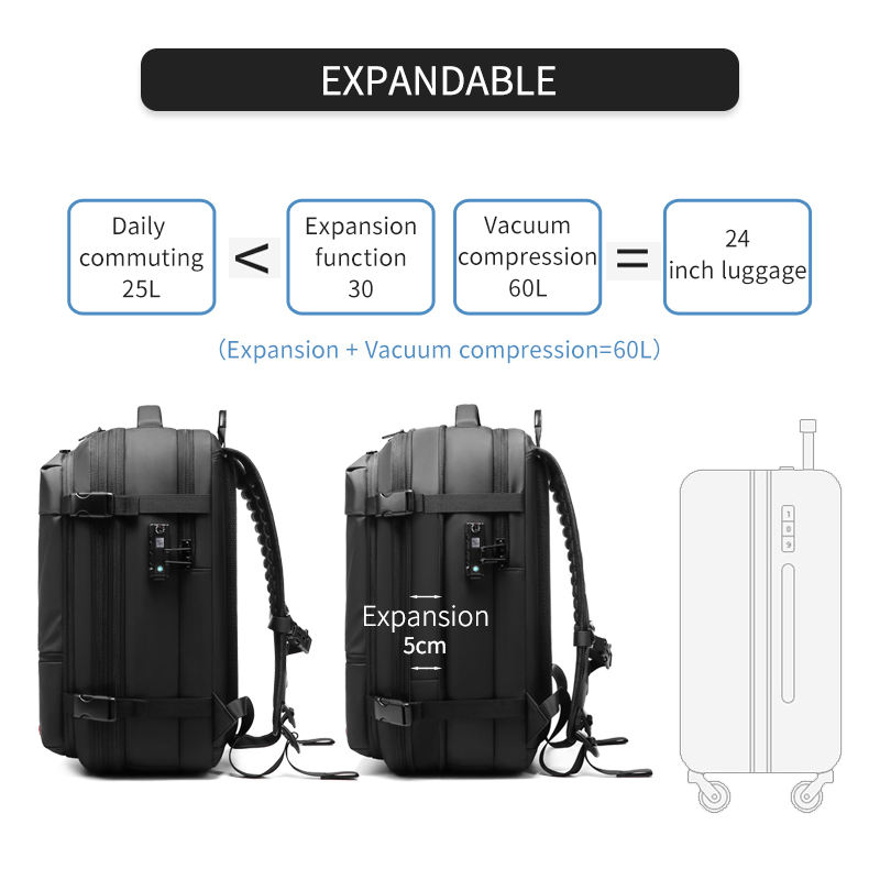 Executive Vacuum Air Travel Backpack - Image 9