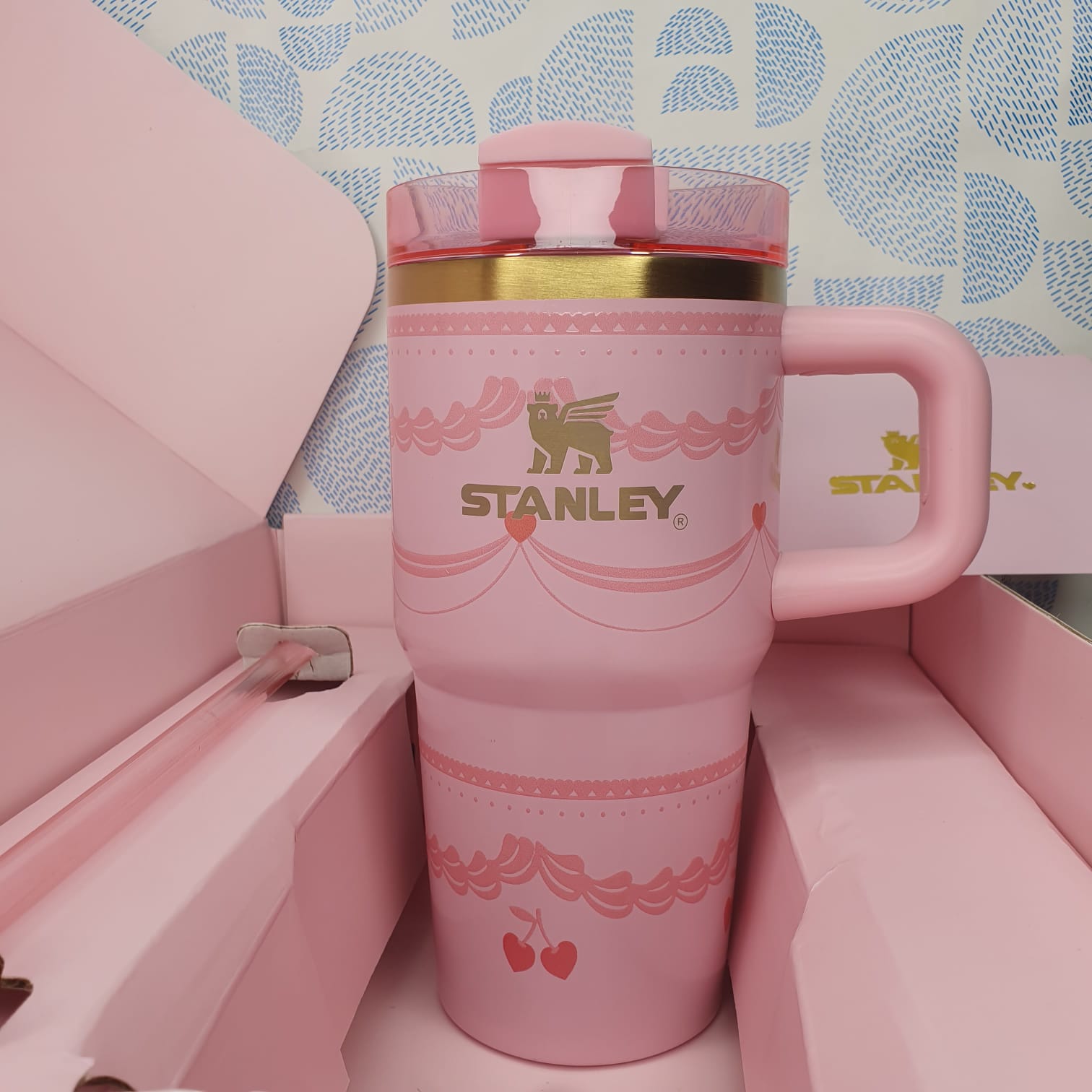 Stanley Valentine’s Day Pink Velvet Cake Flowstate Tumbler | 20 OZ - Image 2