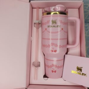 Stanley Valentine’s Day Pink Velvet Cake Flowstate Tumbler | 40 OZ