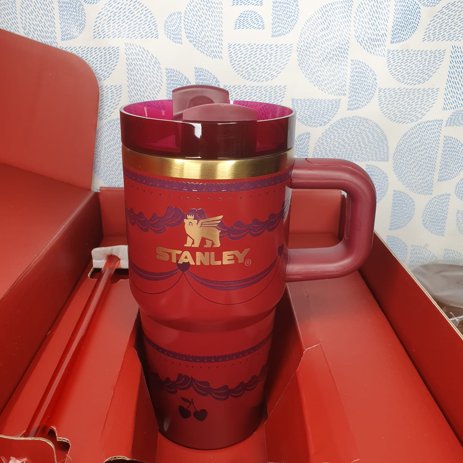 Stanley Valentine’s Day Red Velvet Cake Flowstate Tumbler | 40 OZ - Image 4