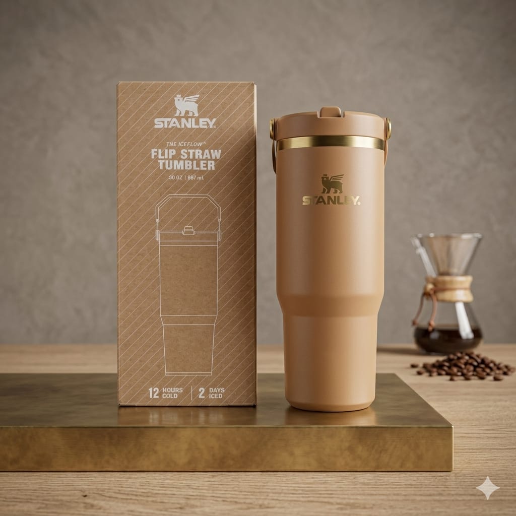 Stanley FlipStraw mocha Leakproof Tumbler – 30oz