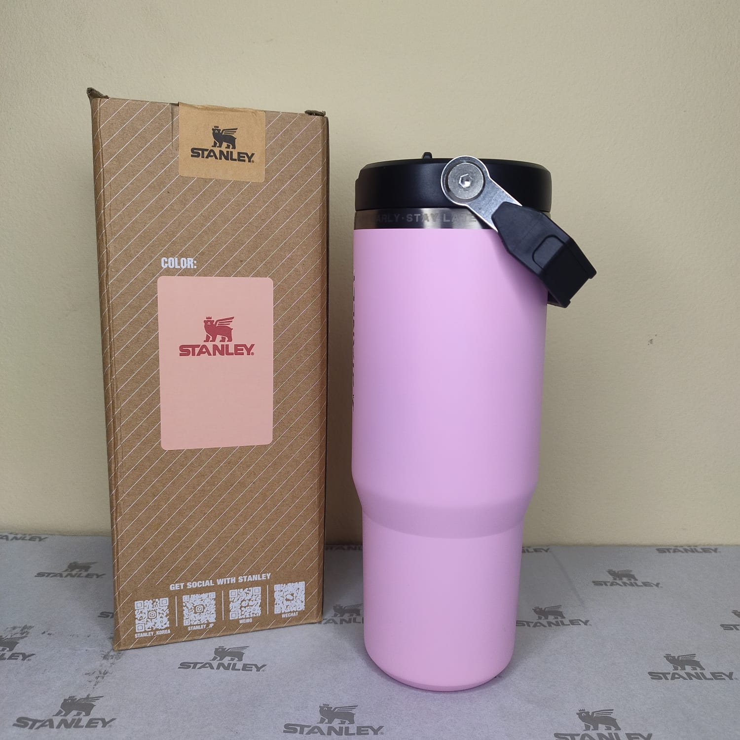 Messi x Stanley FlipStraw Baby Pink Tumbler-30oz - Image 4