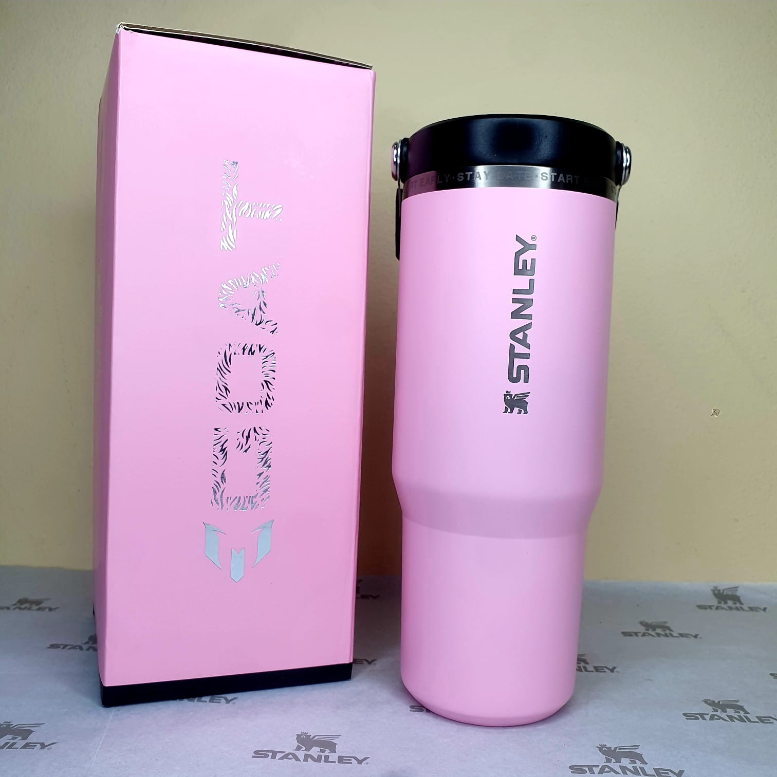 Messi x Stanley FlipStraw Baby Pink Tumbler-30oz