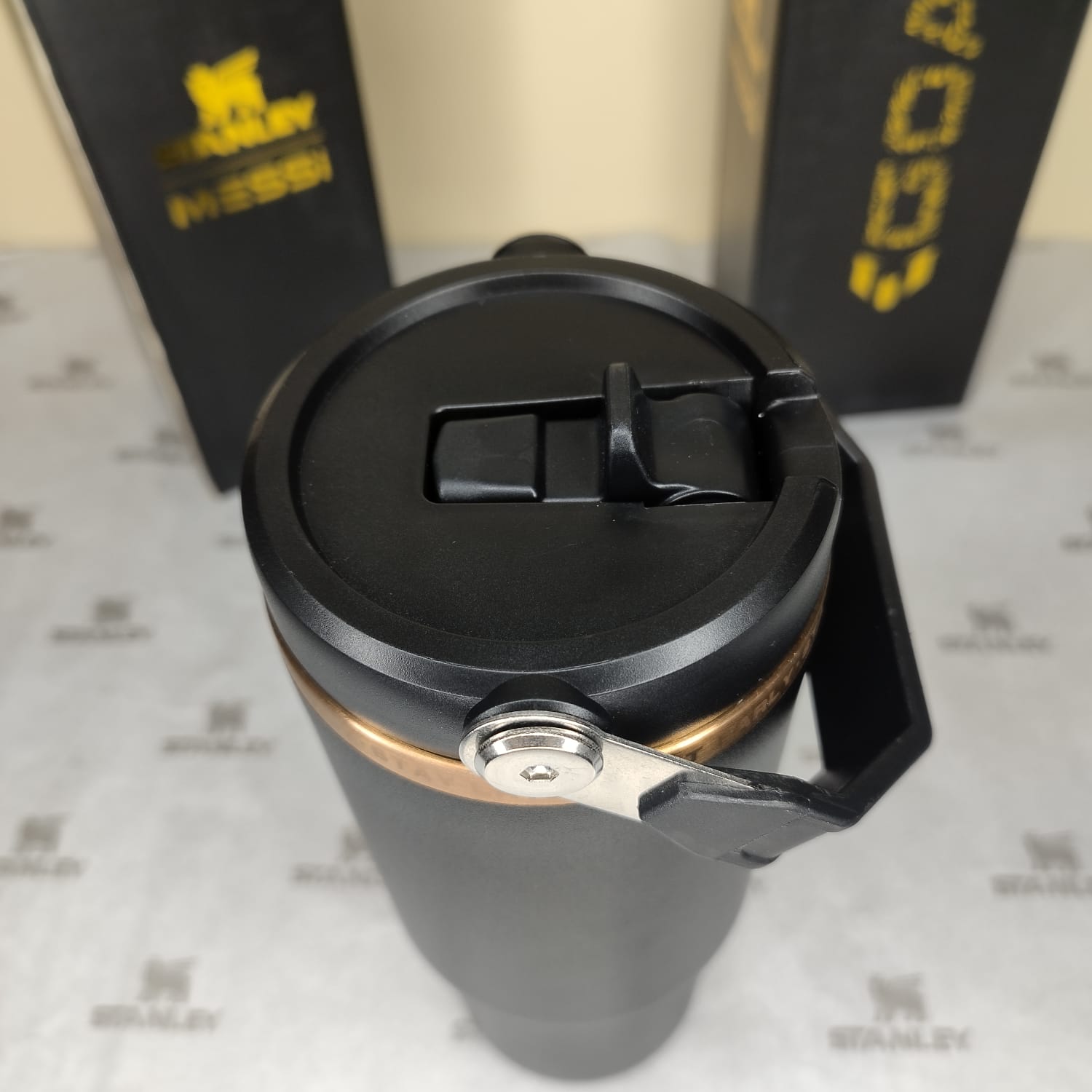 Messi x Stanley ProTour Black Flip Straw Tumbler 30oz - Image 4
