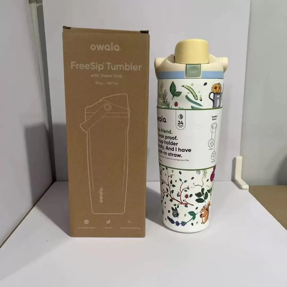 Owala FreeSip Sway Mother's Day Garden Water Tumbler with Travel Grip - 30oz - Image 2