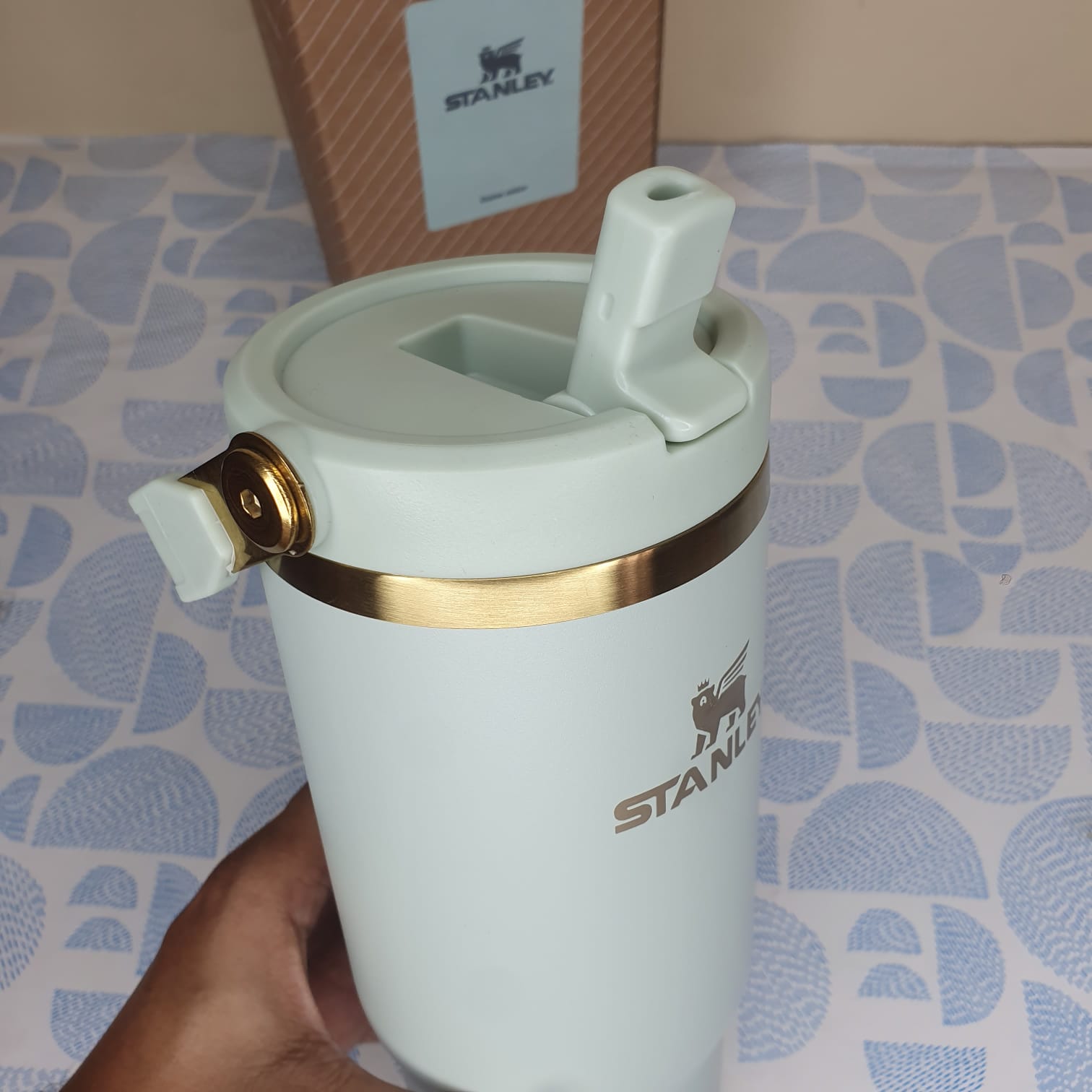Stanley FlipStraw Gilded Celedon Leakproof Tumbler – 30oz - Image 4