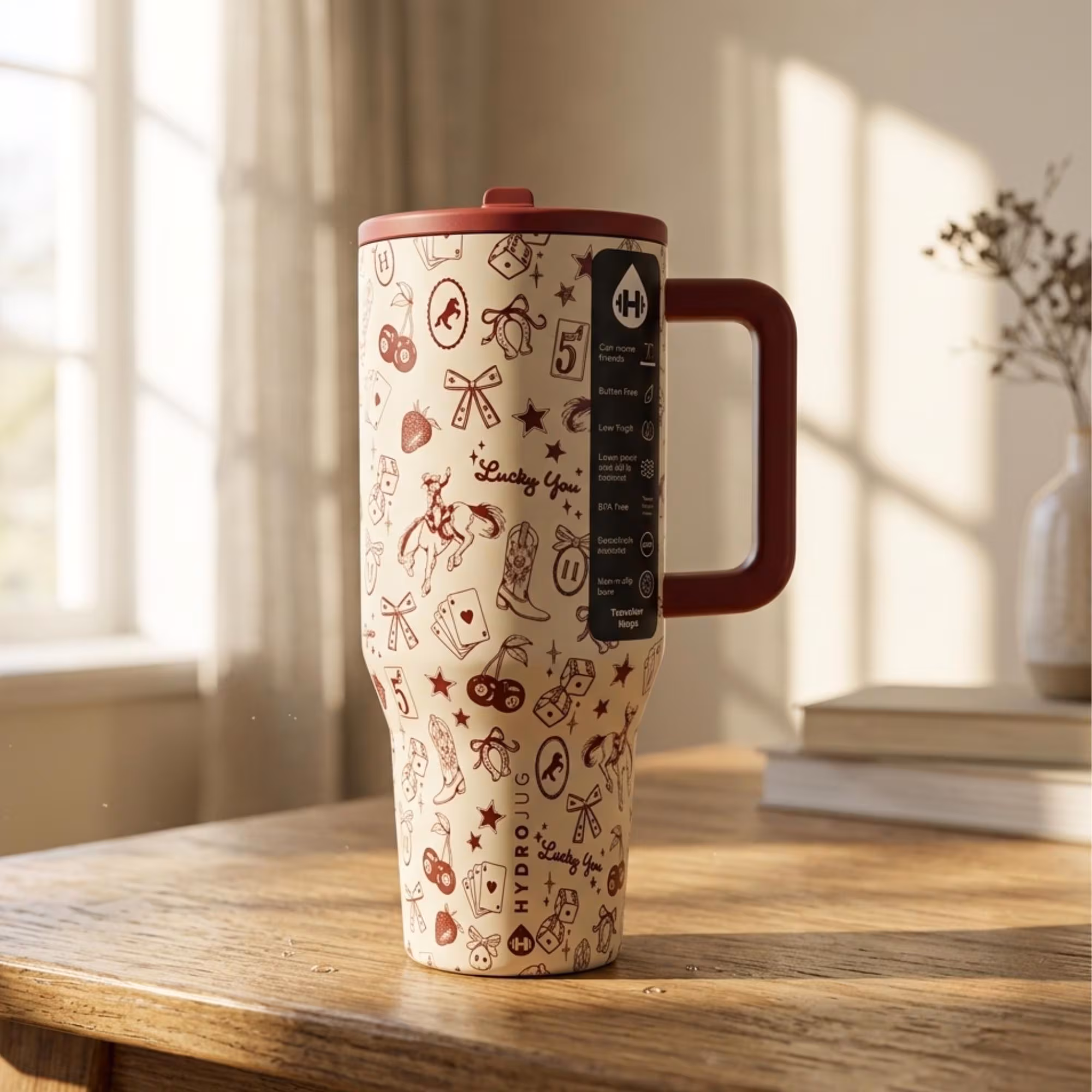Hydrojug Western Charm Traveler Tumbler 40oz