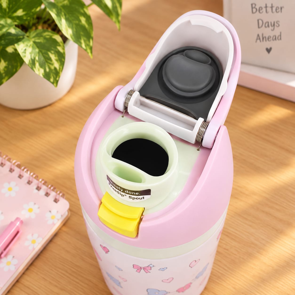 Owala FreeSip Leak-proof 'CherryBlossom' with Travel Grip - 710mL - Image 2