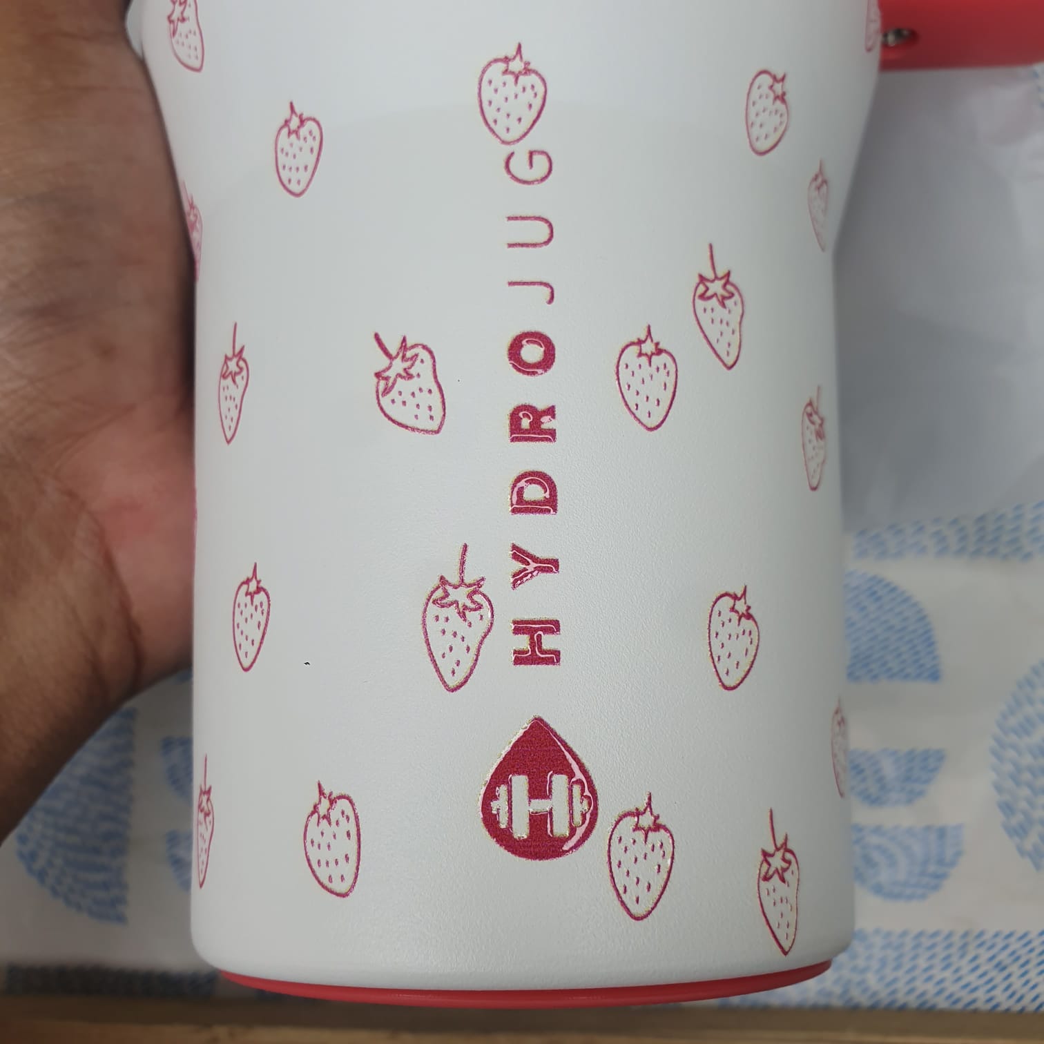 Hydrojug Anthropologie Strawberry Fields Traveler Tumbler 40oz - Image 5